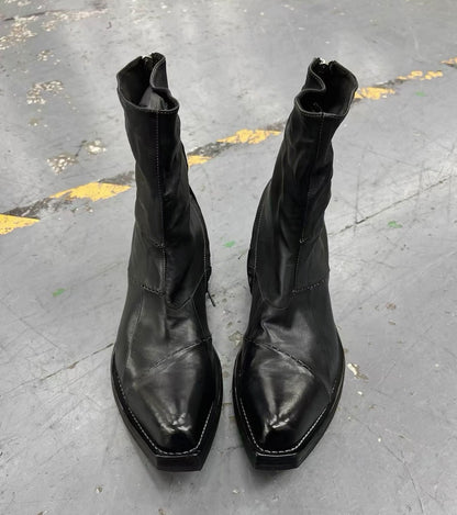 Leather Engineer Boots