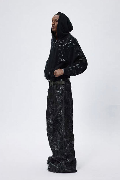 DND4DES PU Leather Baggy Pants