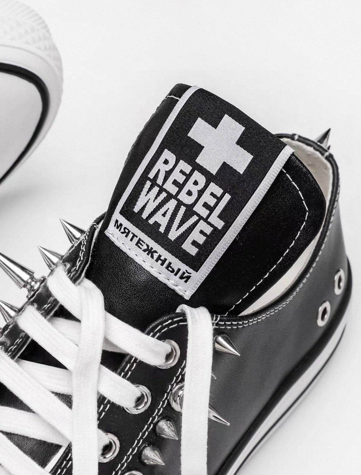 Cross Rivet Platform Sneakers
