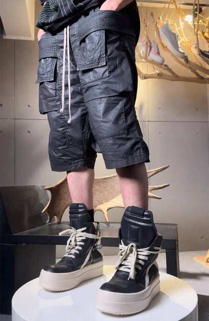 SELFISH SELECT PU leather half pants