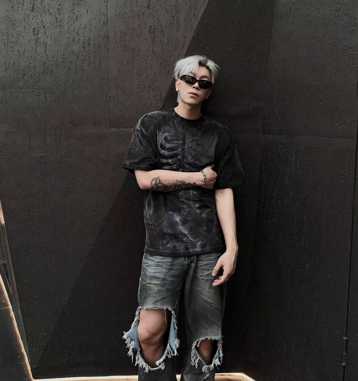 NIHILISH Skeleton Shirt