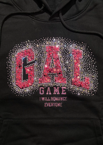 Rhinestone Sequin Graphic Heavyweight Hoodie