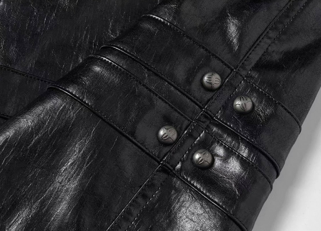 SGWCULT Studs PU leather Pants