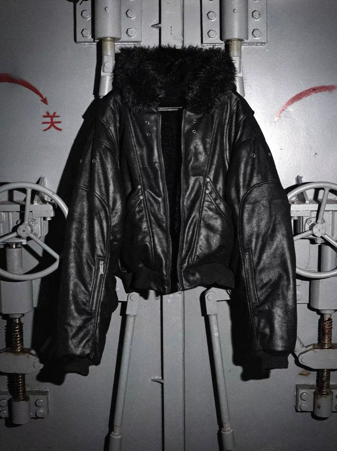 LOSECONTROLEDGE Reversible Bomber Jacket