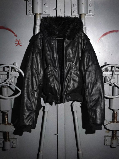 LOSECONTROLEDGE Reversible Bomber Jacket