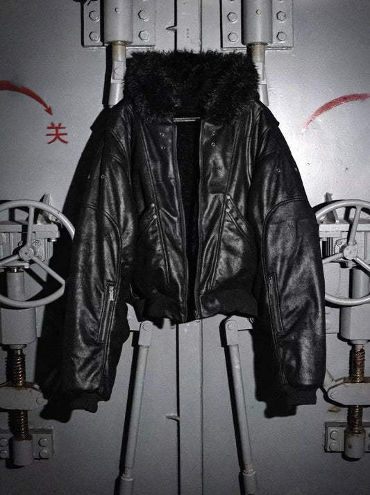 LOSECONTROLEDGE Reversible Bomber Jacket