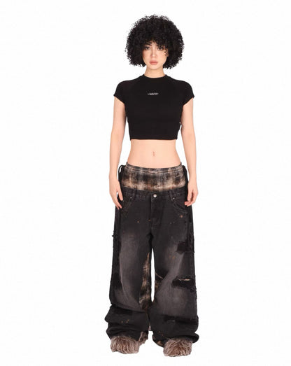 THEWET Double Waist Pants