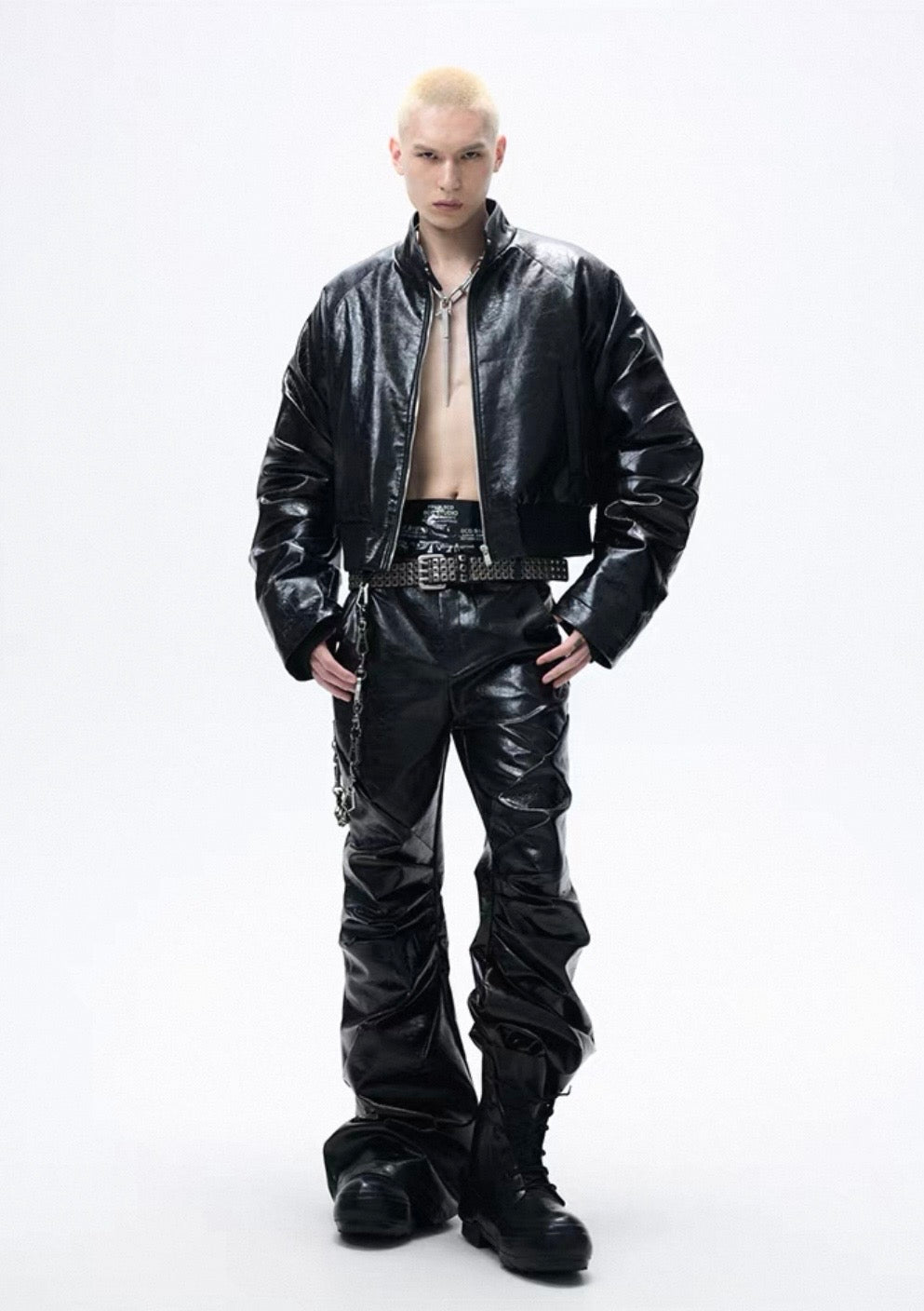 FRKM SCD PU Leather Short Jacket