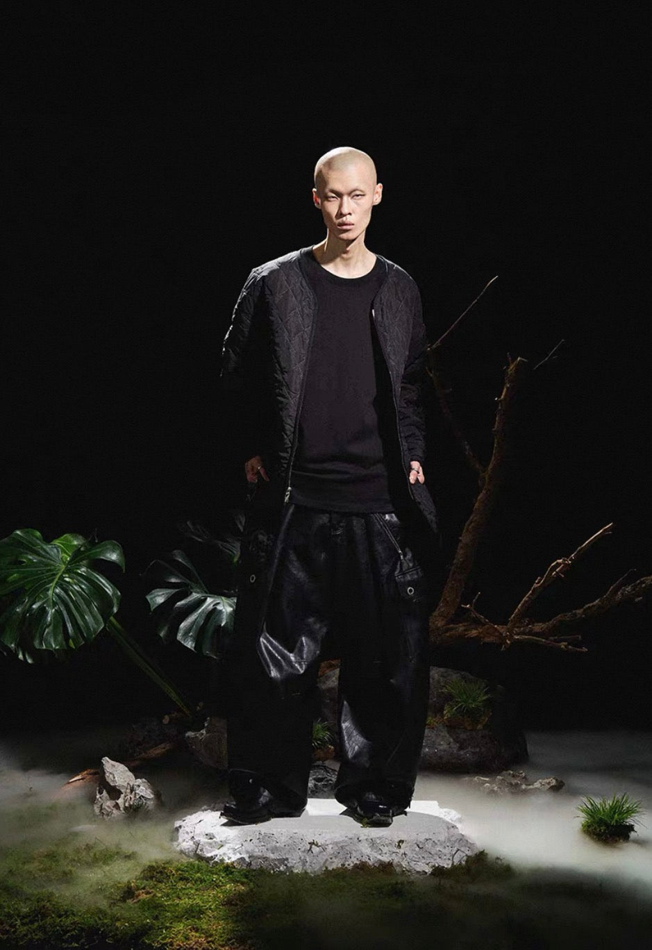 RELABEL PU leather Black Pants