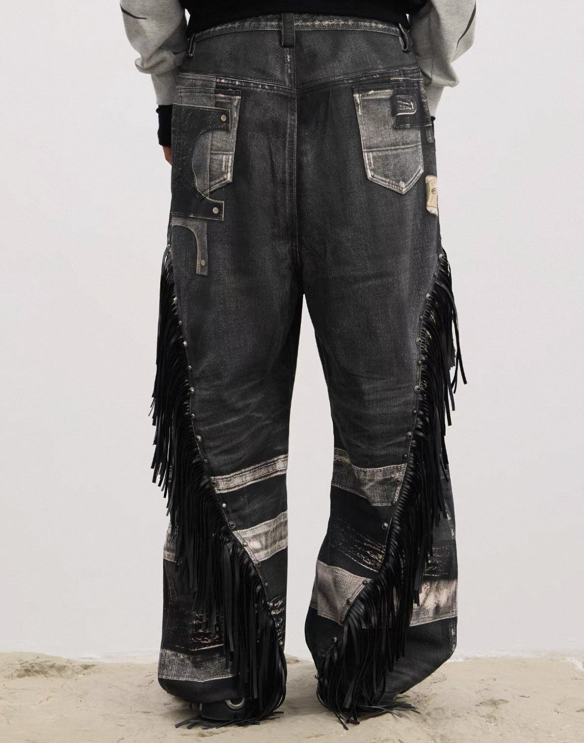 DND4DES Fringe Baggy Pants