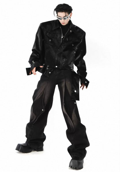 STARTEXCEEDEND PU Leather   Jacket