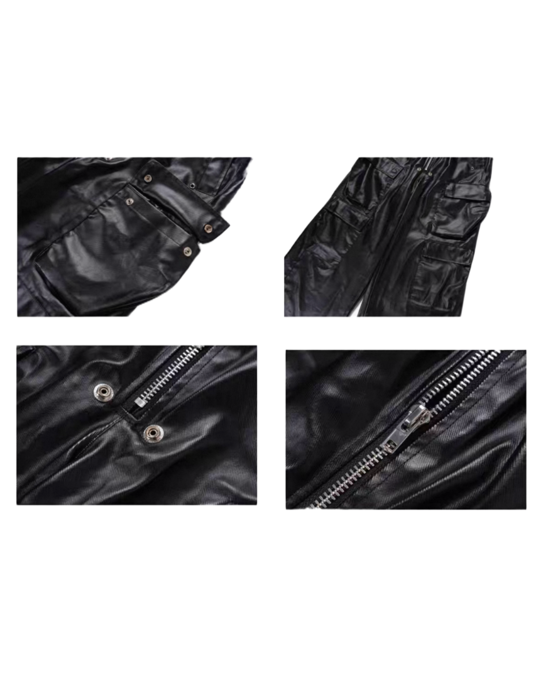 BLACKLISTS Leather Cargo Pants