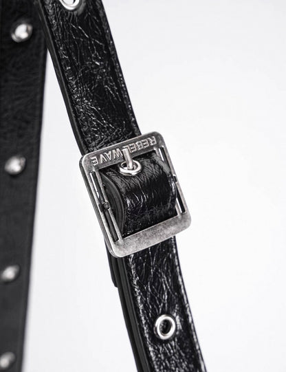 REBELWAVE PU Lether Cross Bag