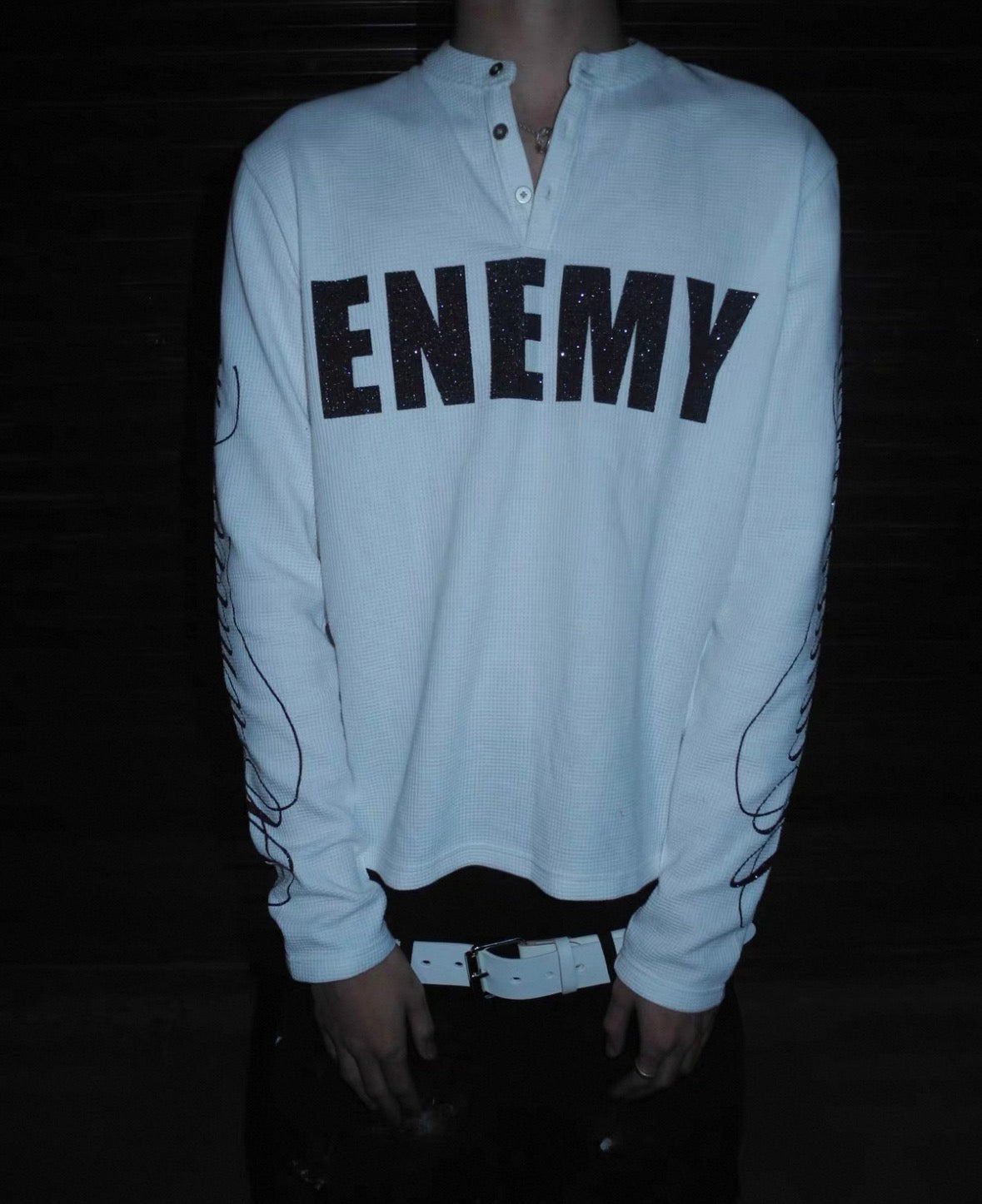 UCAN'TBELIKEME Long sleeve thermal neck shirt
