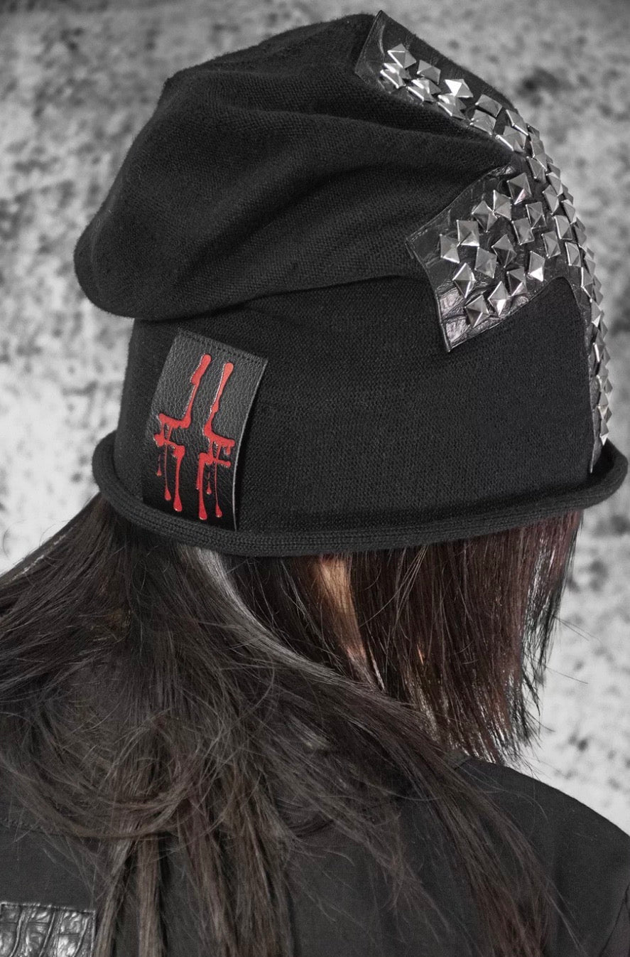 LURK WORLDWIDE Cross Studs Beanie