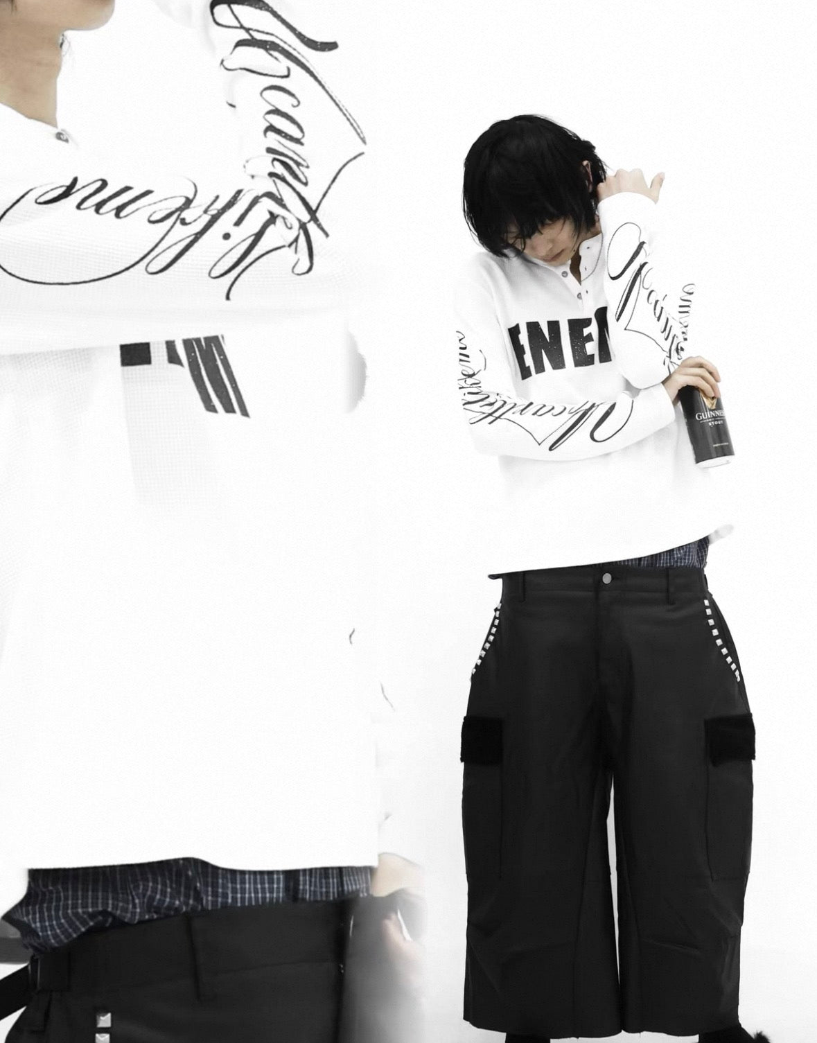 UCAN'TBELIKEME Long sleeve thermal neck shirt