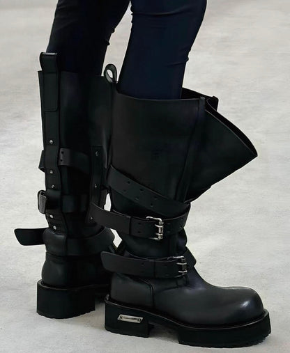 SELFISH SELECT PU Lether Long Boots