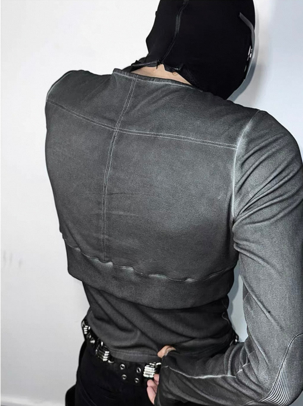 ATANOTHINGNESS High Waist Long Cut and Sewn