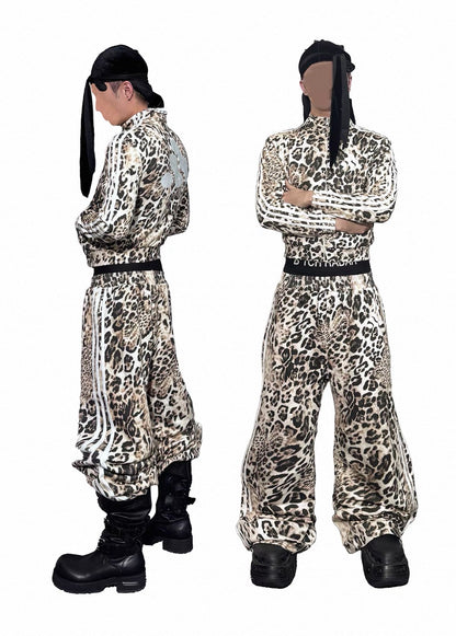 RYE CHASIN Leopard Wide Line Pants