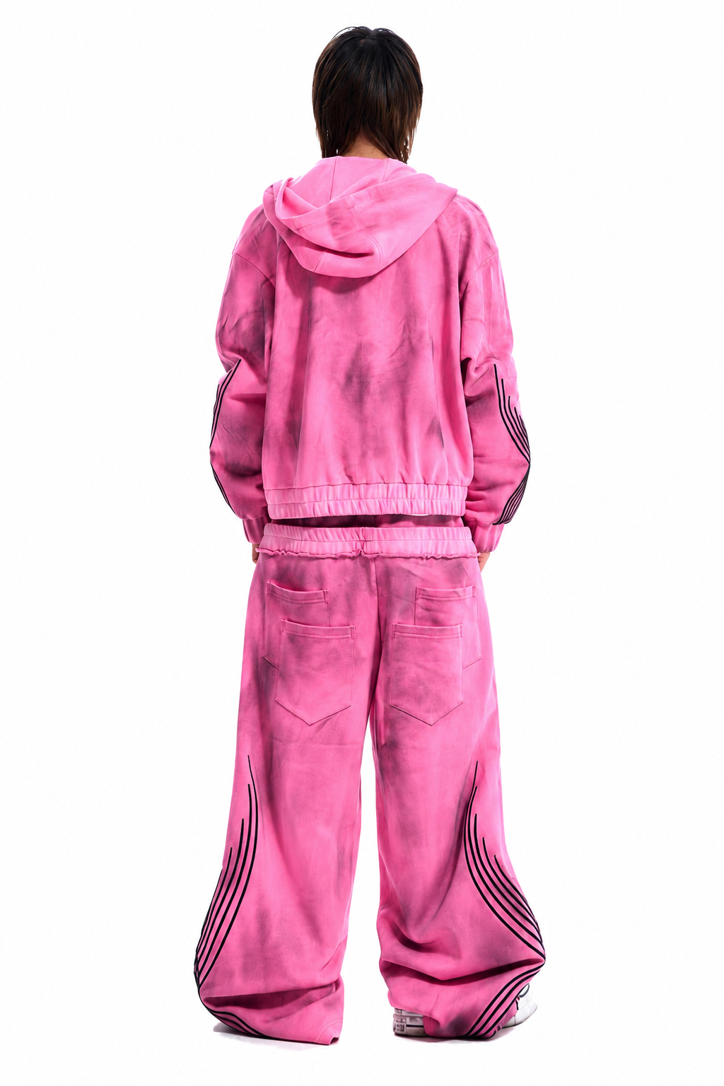 Oversized Track Jacket & Wide-Leg Pants Set