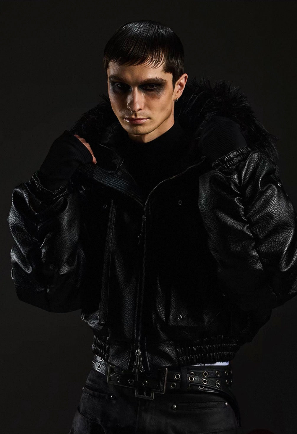 DARKRTPTS Far Hoodie Bomber Jacket