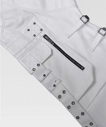 ATANOTHINGNESS Double Waist White Pants