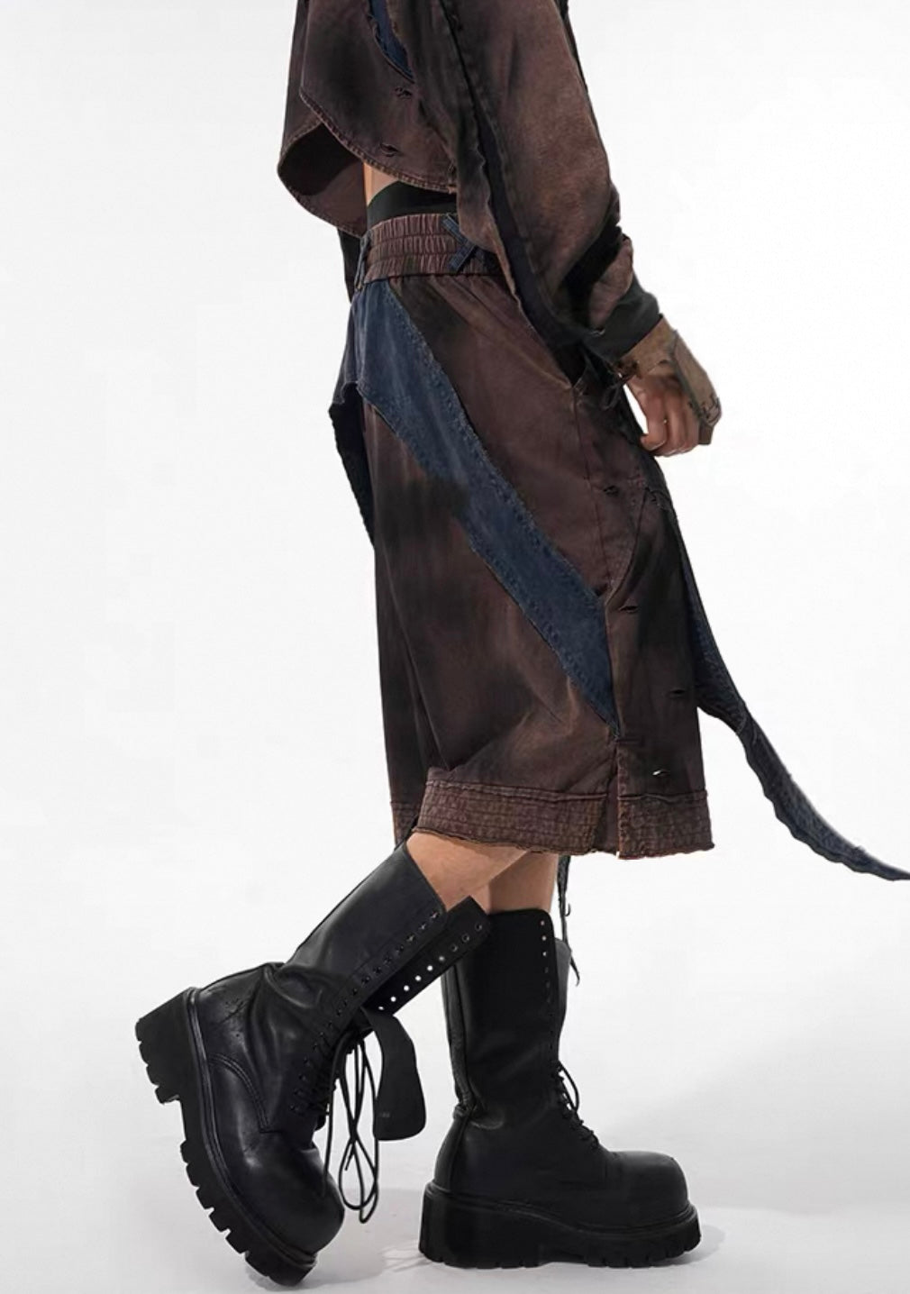 STARTEXCEEDEND Grunge Half pants
