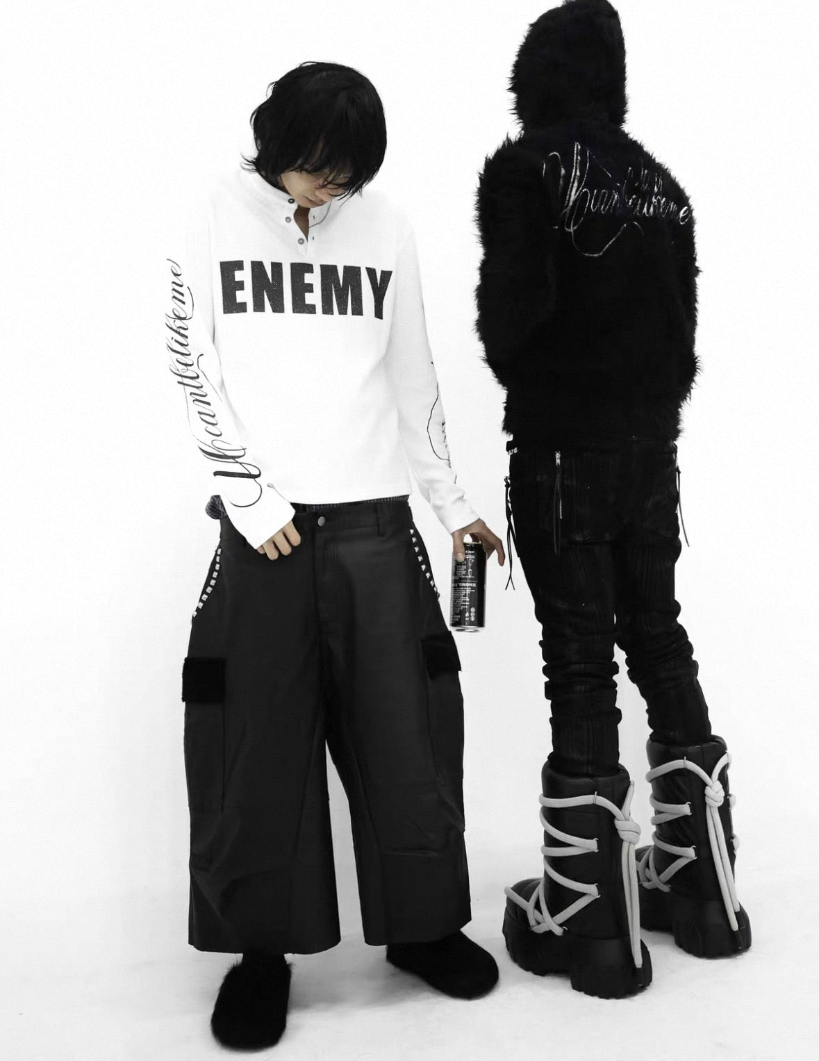 UCAN'TBELIKEME Long sleeve thermal neck shirt