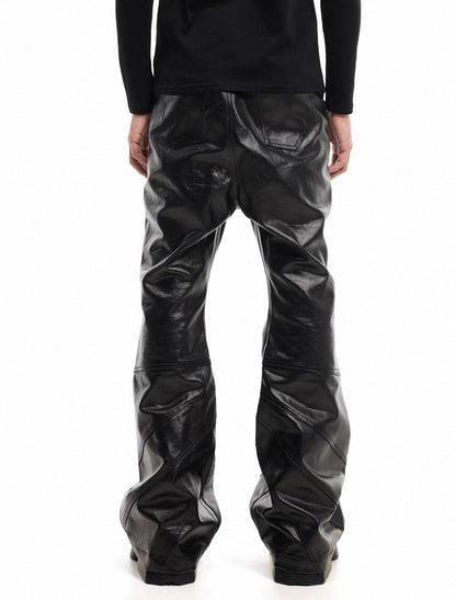 SCD CROWD PU Leather Slim Fit Pants