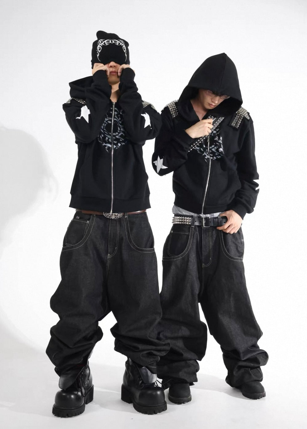 UCANTBELIKEME Back Logo Baggy Denim