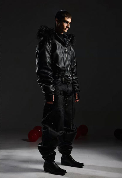 DARKRTPTS Far Hoodie Bomber Jacket