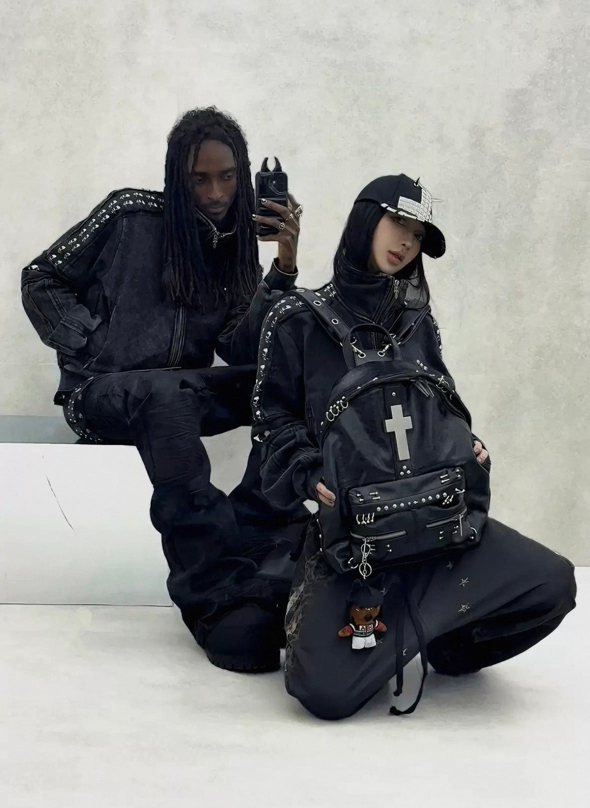 REBEL WAVE PU Lether Cross Back Pack