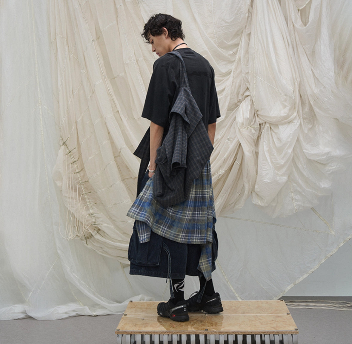 RELABEL Long Half Pants