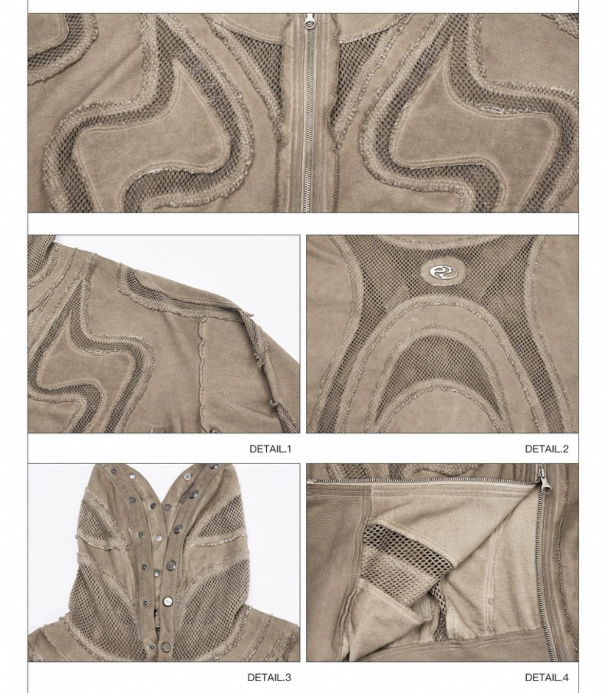 PERSONSOUL Full Zip-Up Demerger Hoodie