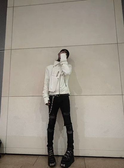 Silver Moon Rider Leather Jacket