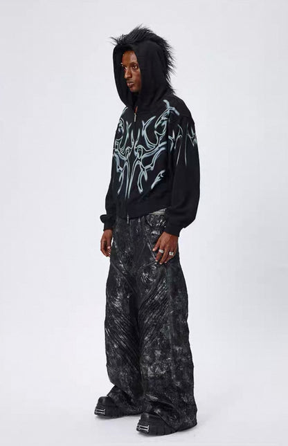 DND4DES PU Leather Baggy Pants