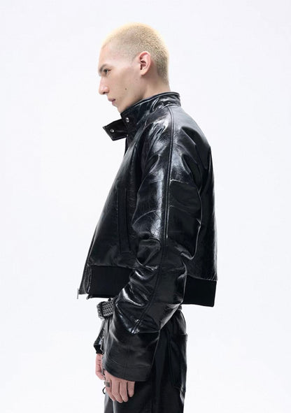 FRKM SCD PU Leather Short Jacket