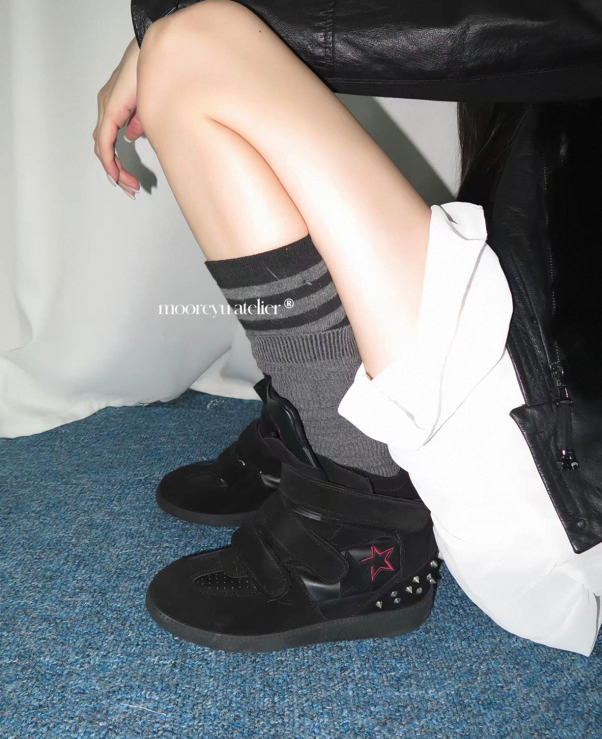 Studded Platform Sneakers