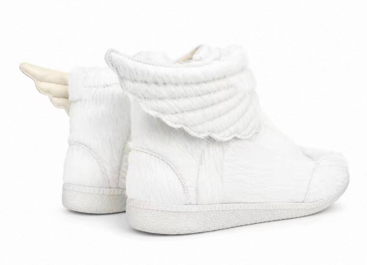 Wing Rhinestone Platform Sneakers