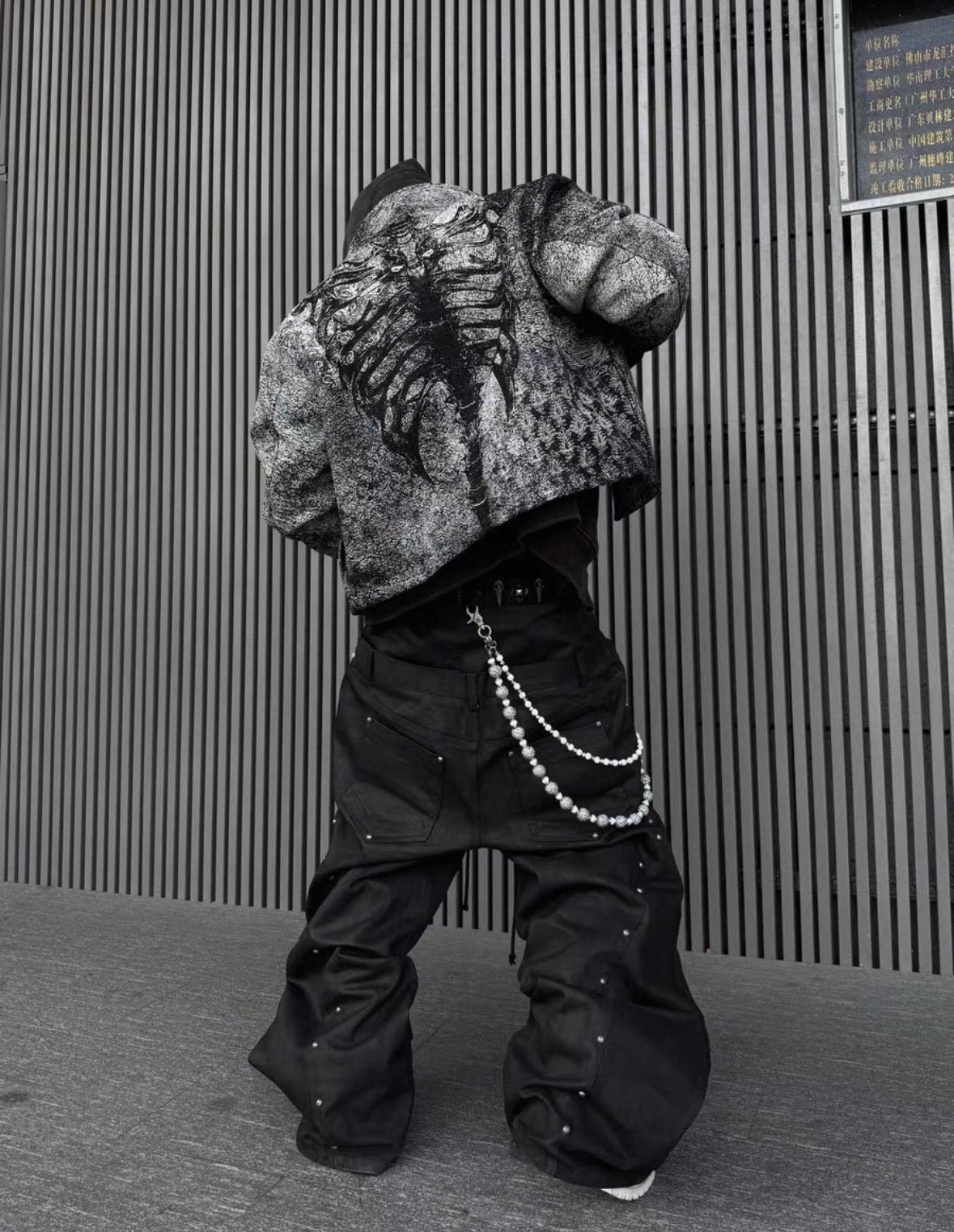 EODUP Skeleton Short Jacket