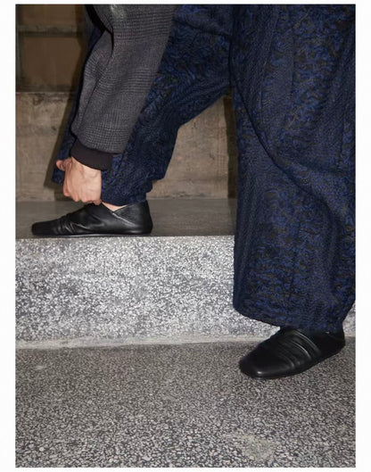 Cowhide Leather Slipper