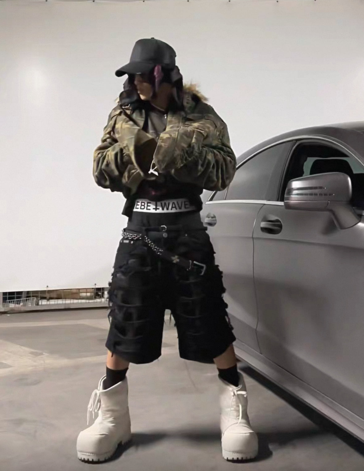 EPOWER Damage Half Pants