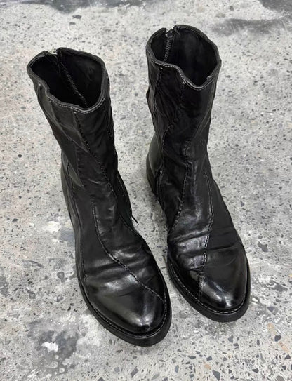 Vintage Leather Engineer Boots