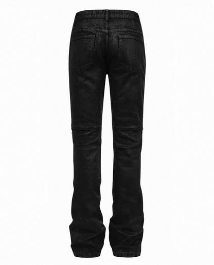 REBELWAVE Studs denim flare pants