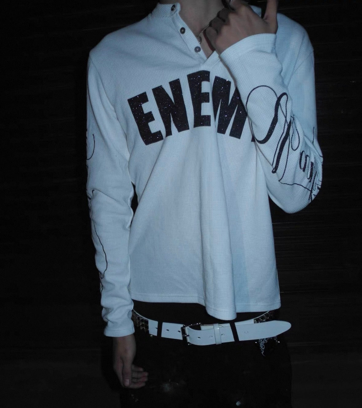 UCAN'TBELIKEME Long sleeve thermal neck shirt