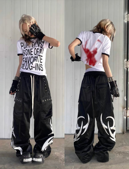 99CLUB Wax leather Pants