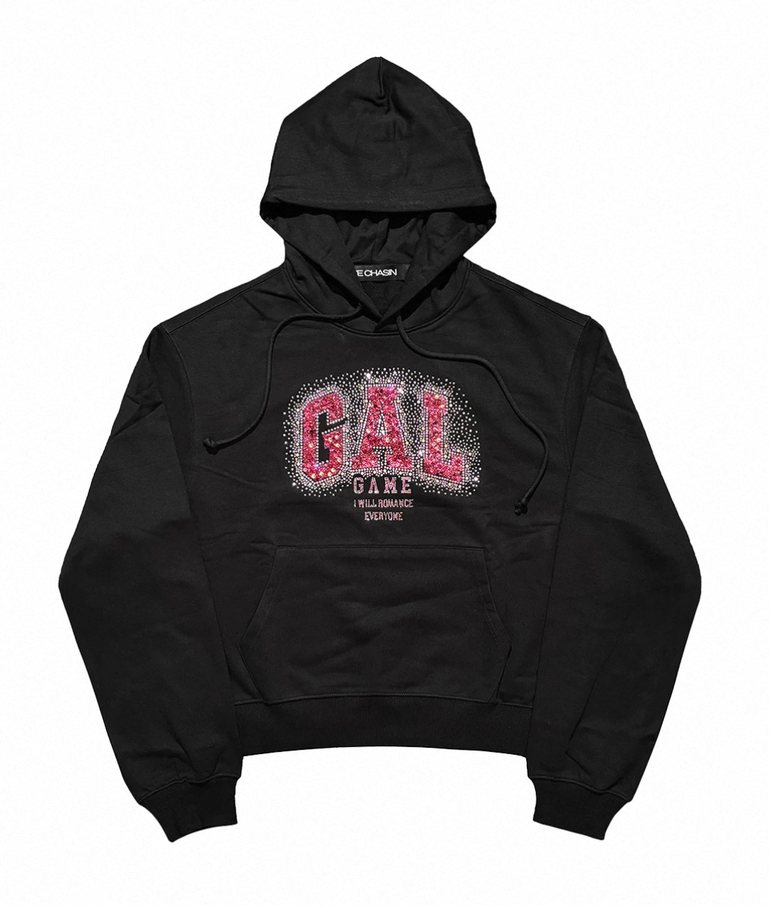 Rhinestone Sequin Graphic Heavyweight Hoodie