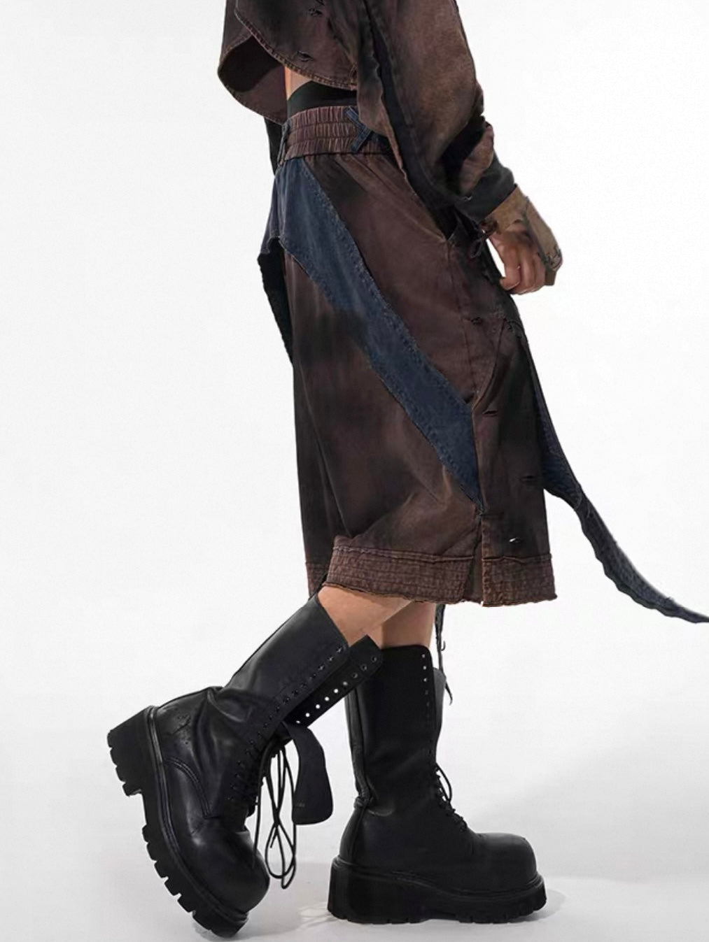 STARTEXCEEDEND Grunge Half pants