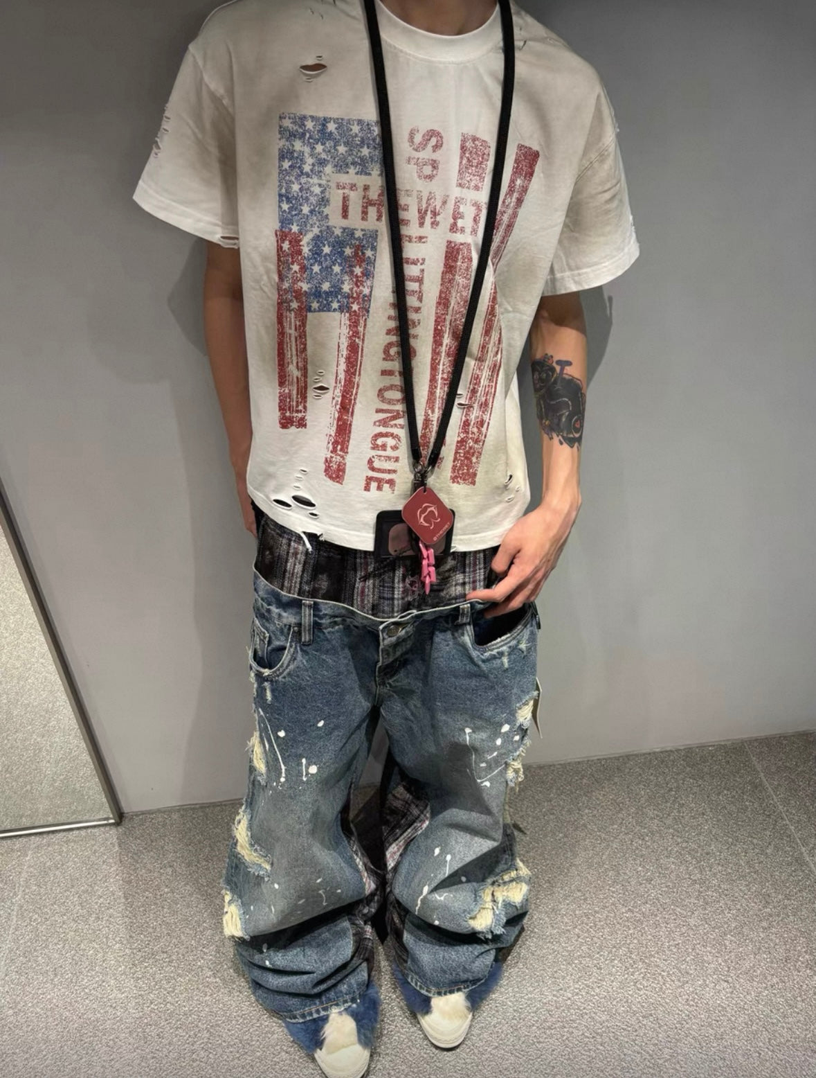 THEWET Double Waist Pants