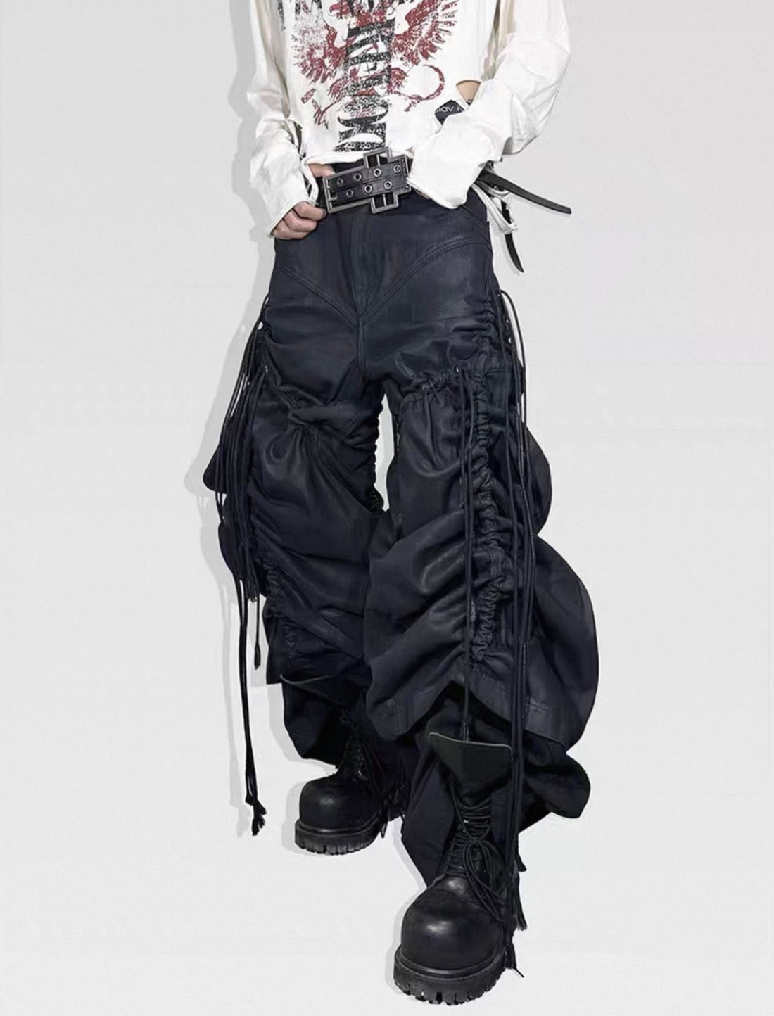 ATANOTHINGNESS Dark Baggy Denim Pants